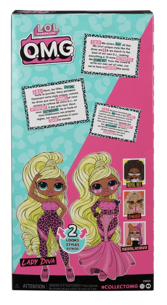 L.O.L. SURPRISE! OMG LADY DIVA PAPUSA FASHIONISTA CU ACCESORII [8]