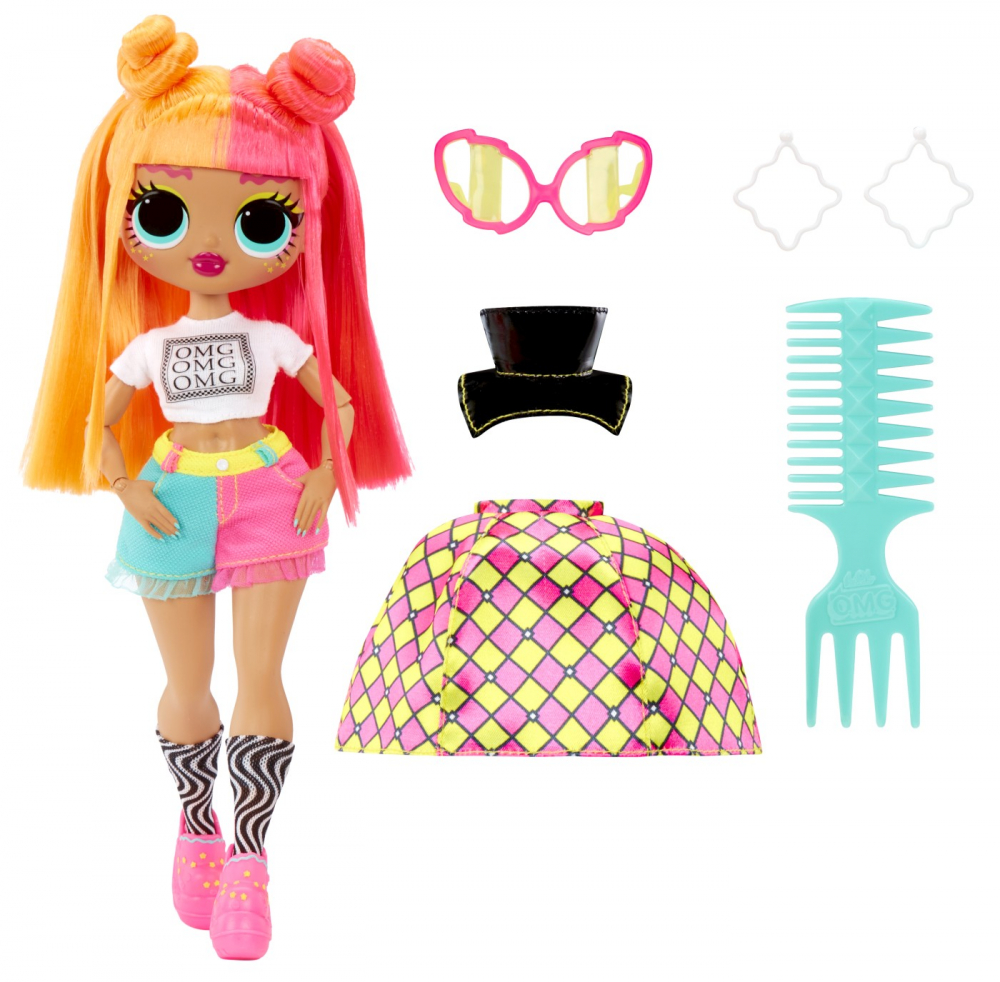 L.O.L. SURPRISE! OMG NEONLICIOUS PAPUSA FASHIONISTA CU ACCESORII [2]