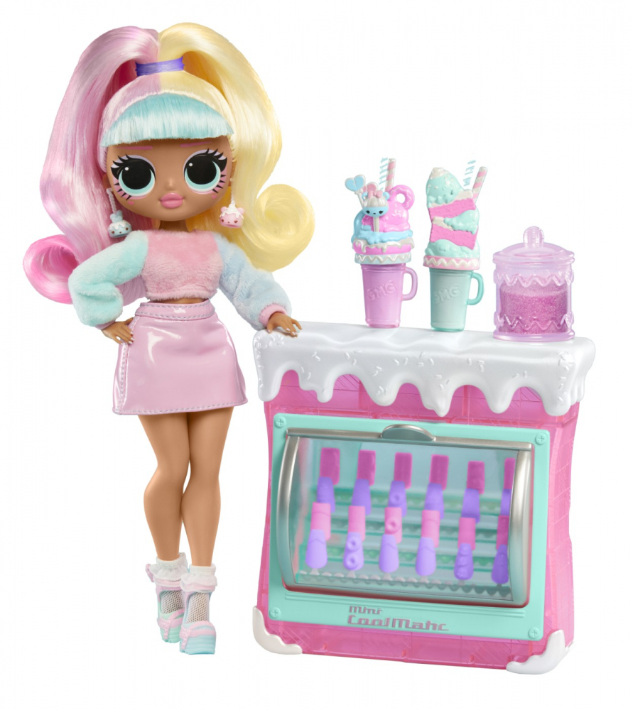 L.O.L. SURPRISE! OMG SWEET NAILS CANDYLICIOUS SPRINKLES SHOP SET PAPUSA CU ACCESORII [4]