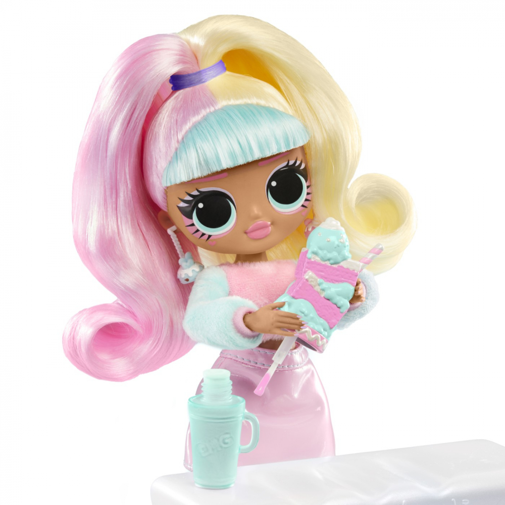 L.O.L. SURPRISE! OMG SWEET NAILS CANDYLICIOUS SPRINKLES SHOP SET PAPUSA CU ACCESORII [6]