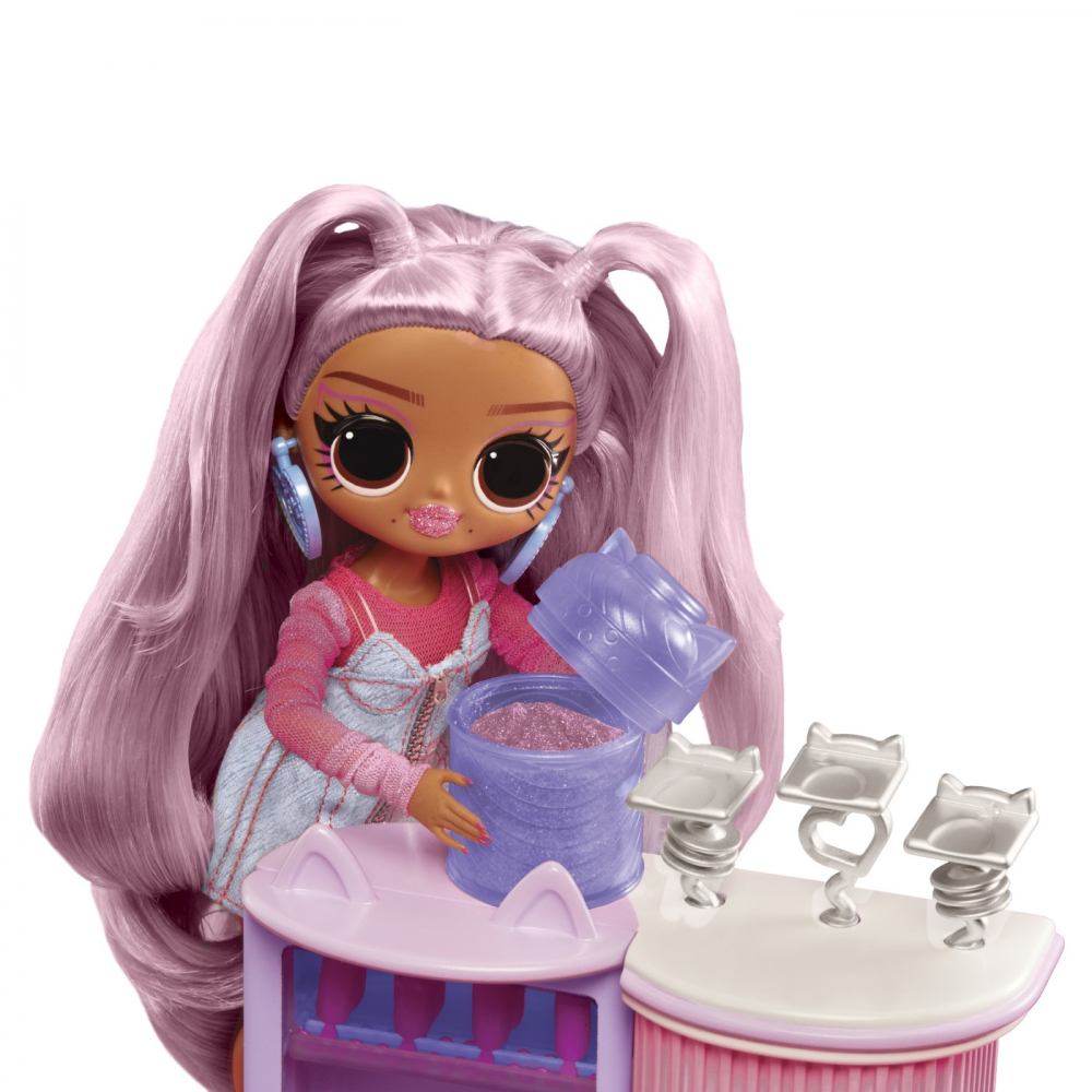 L.O.L. SURPRISE! OMG SWEET NAILS KITTY K CAFÉ SET PAPUSA CU ACCESORII [5]