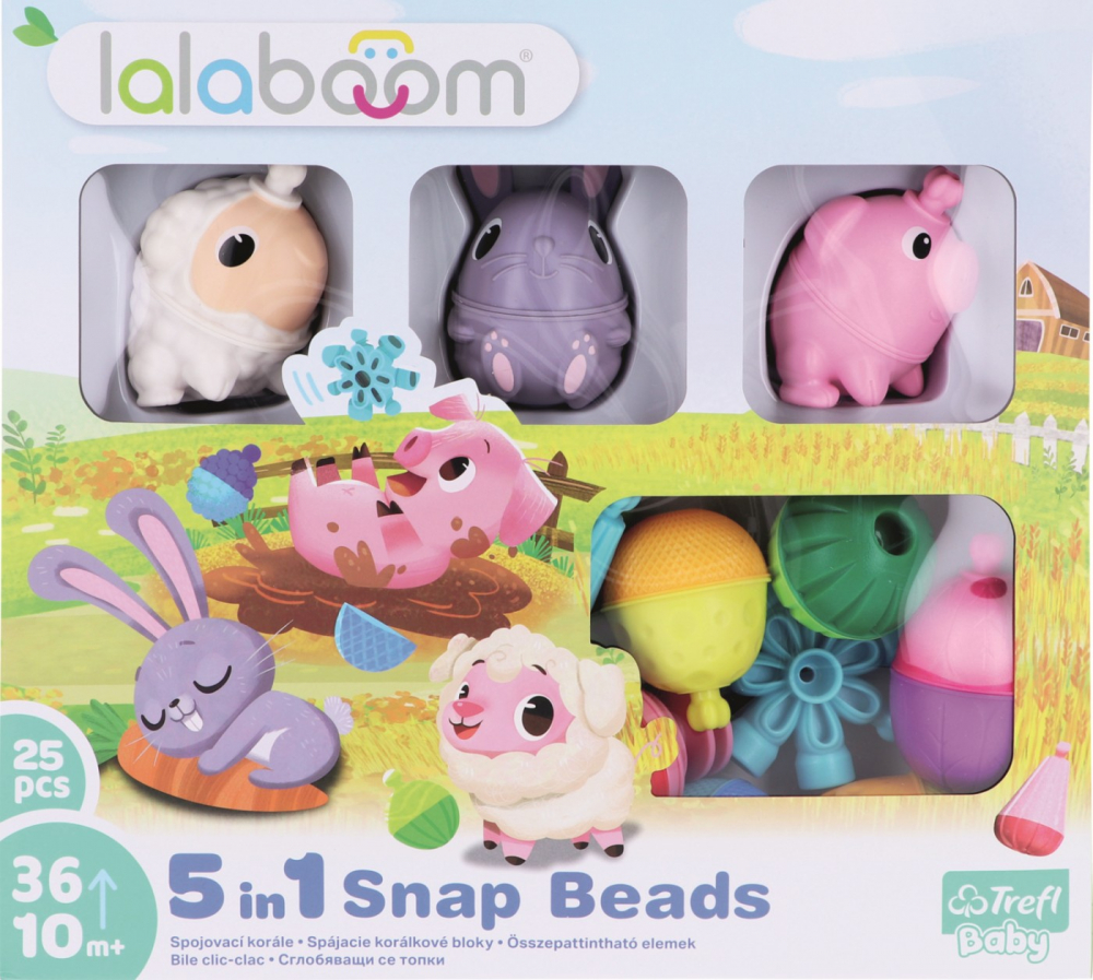 Lalaboom Joc de Dezvoltare Bebe Montessori 25 Piese [2]