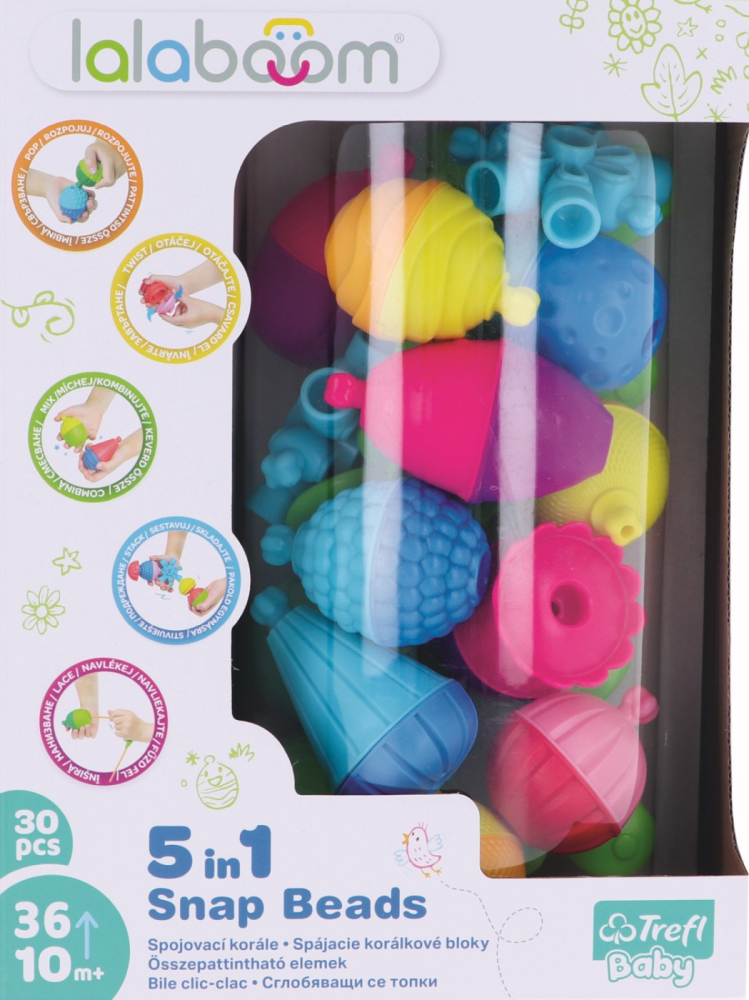 Lalaboom Joc de Dezvoltare Bebe Montessori 30 Piese [2]