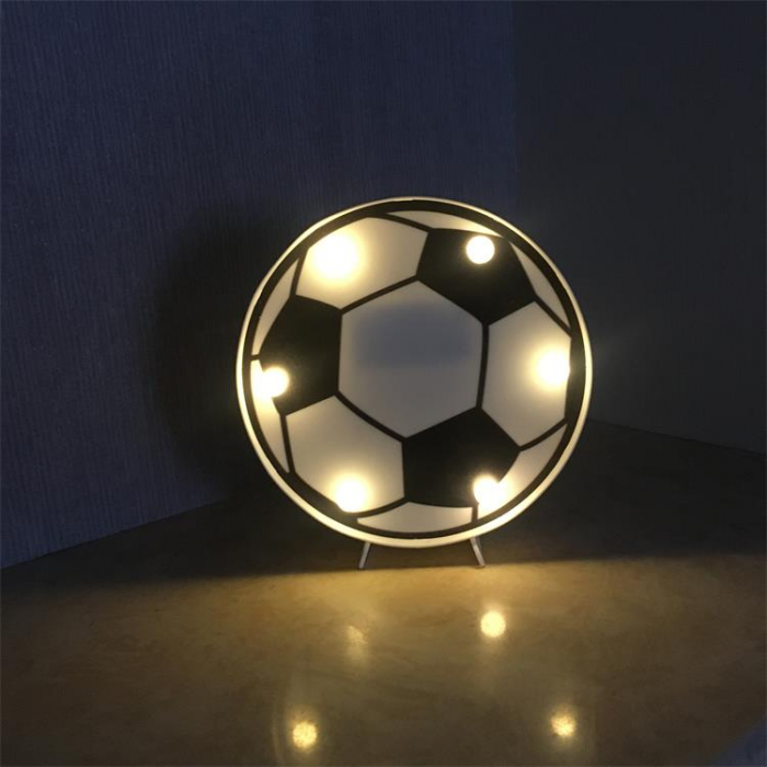 Lampa 6 leduri design Minge fotbal pentru copii [3]
