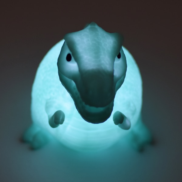 Lampa de veghe Led pentru copii, model T-rex,albastru,plastic, 13 cm [2]