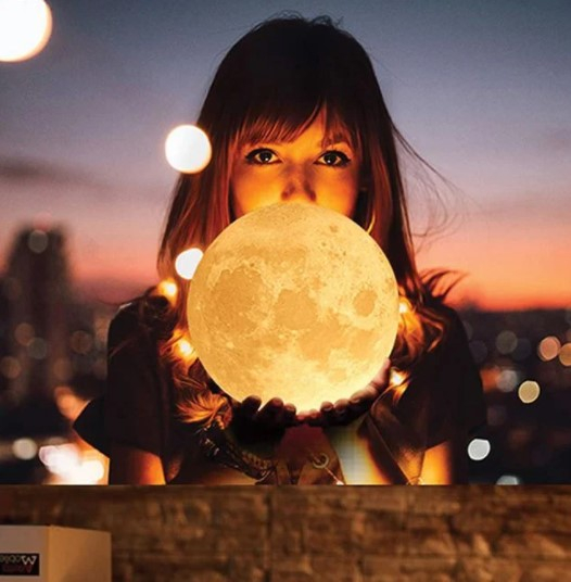 Lampa de veghe Luna cu suport din plastic [6]