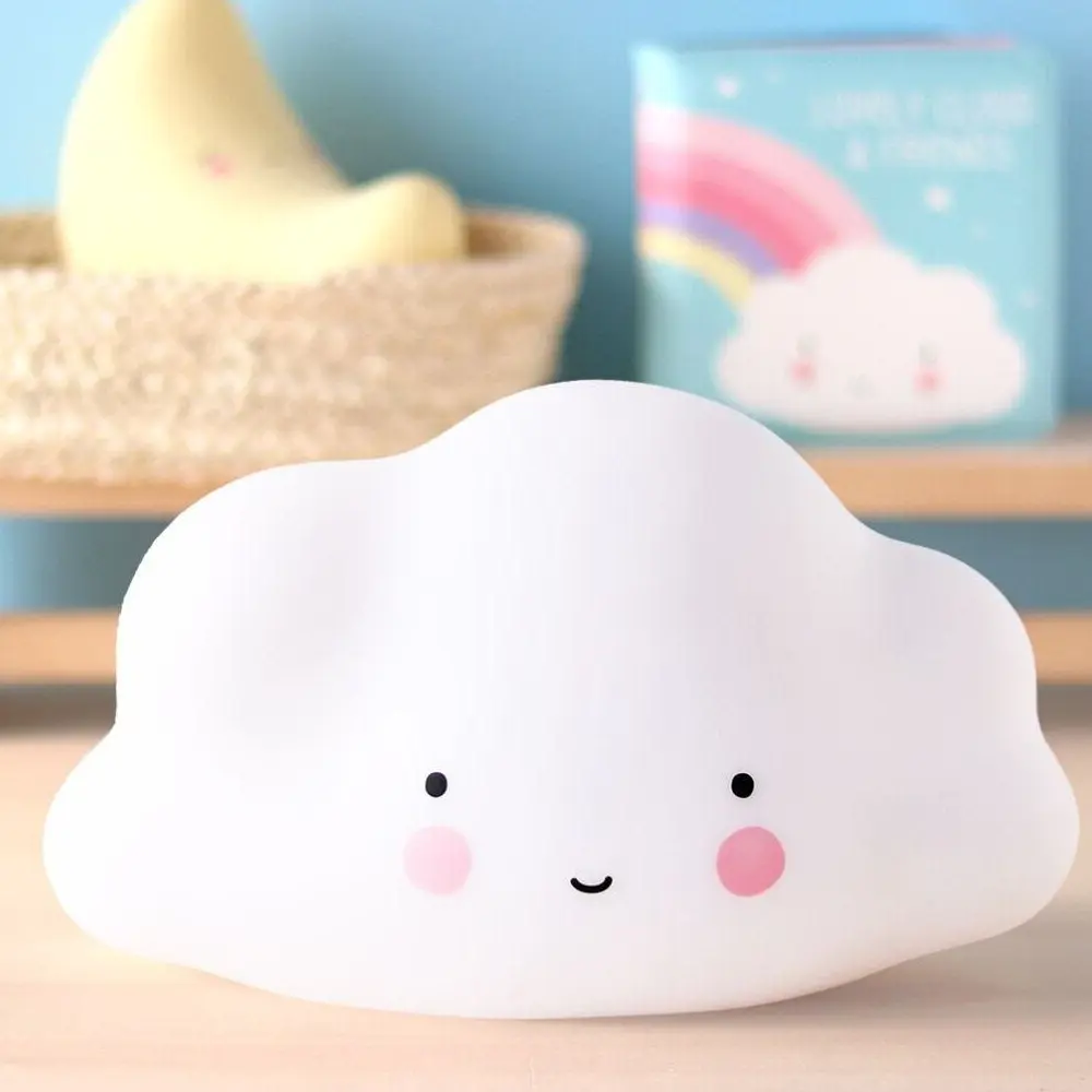 Lampa de veghe pentru copii, model norisor, diverse culori,plastic, 14x8 cm [2]