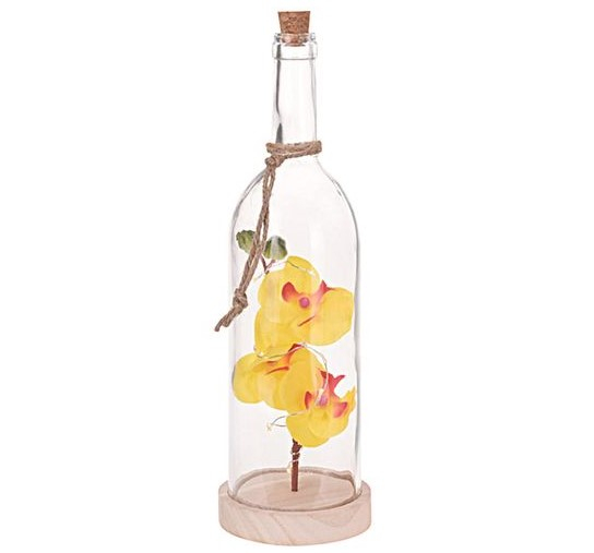 Lampa decorativa Sticla cu orhidee si 10 leduri [3]