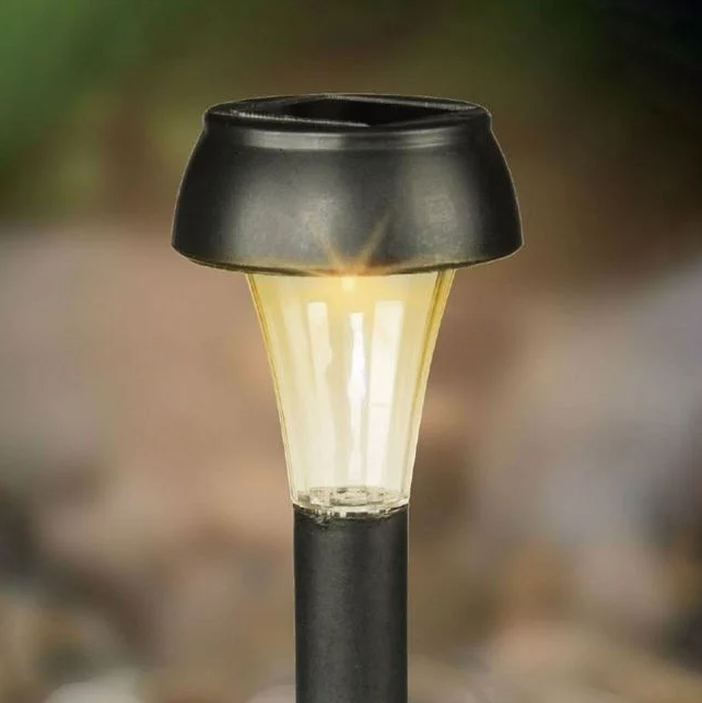 Lampa solara cu led alba,plastic, negru 18 cm [2]
