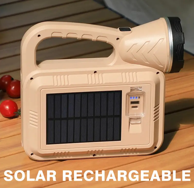Lanterna solara reincarcabila cu cablu Usb,portabila,plastic Abs, 20x23x8 cm [7]