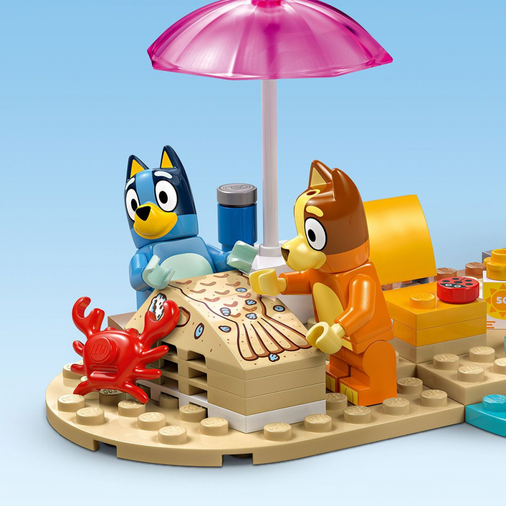 LEGO BLUEY CALATORIA FAMILIEI LUI BLUE CU MASINA LA PLAJA 11202 [5]