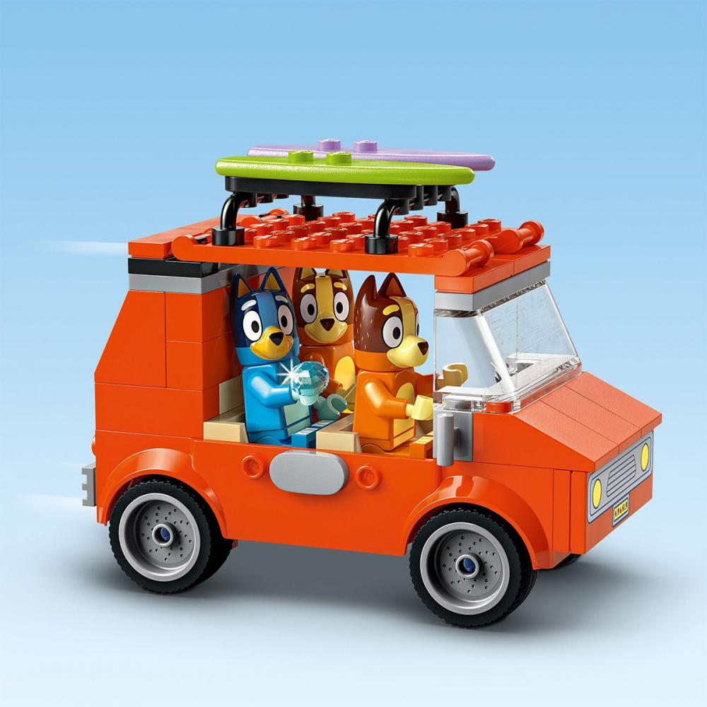 LEGO BLUEY CALATORIA FAMILIEI LUI BLUE CU MASINA LA PLAJA 11202 [7]