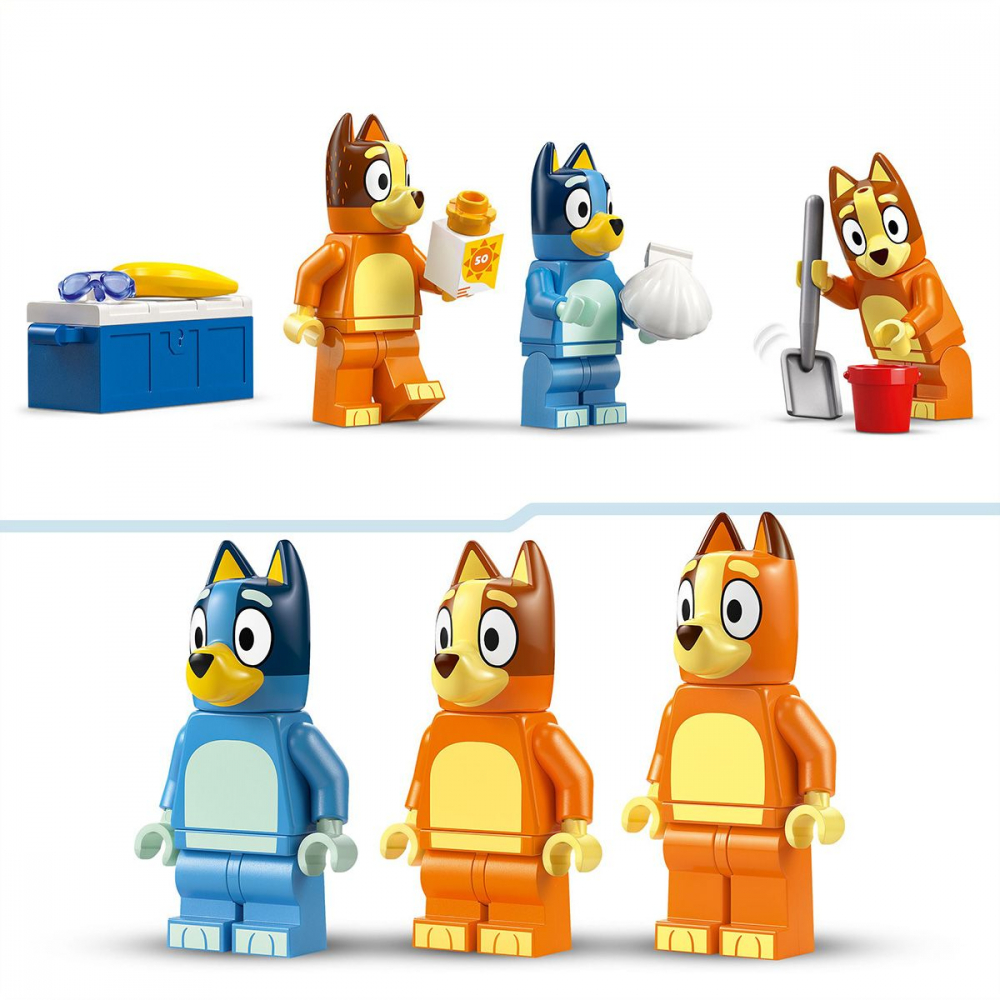 LEGO BLUEY CALATORIA FAMILIEI LUI BLUE CU MASINA LA PLAJA 11202 [6]