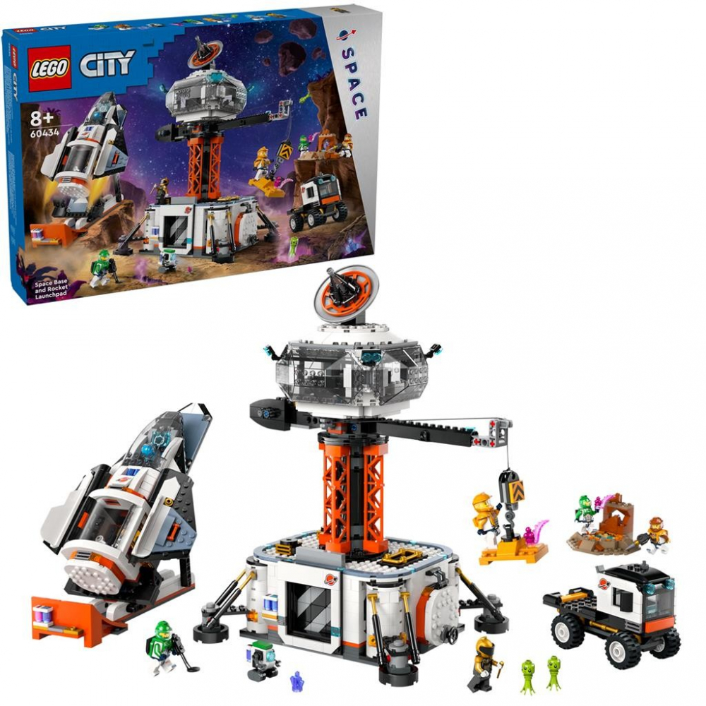 Lego City Baza Spatiala Si Platforma De Lansare A Rachetei 60434 [5]