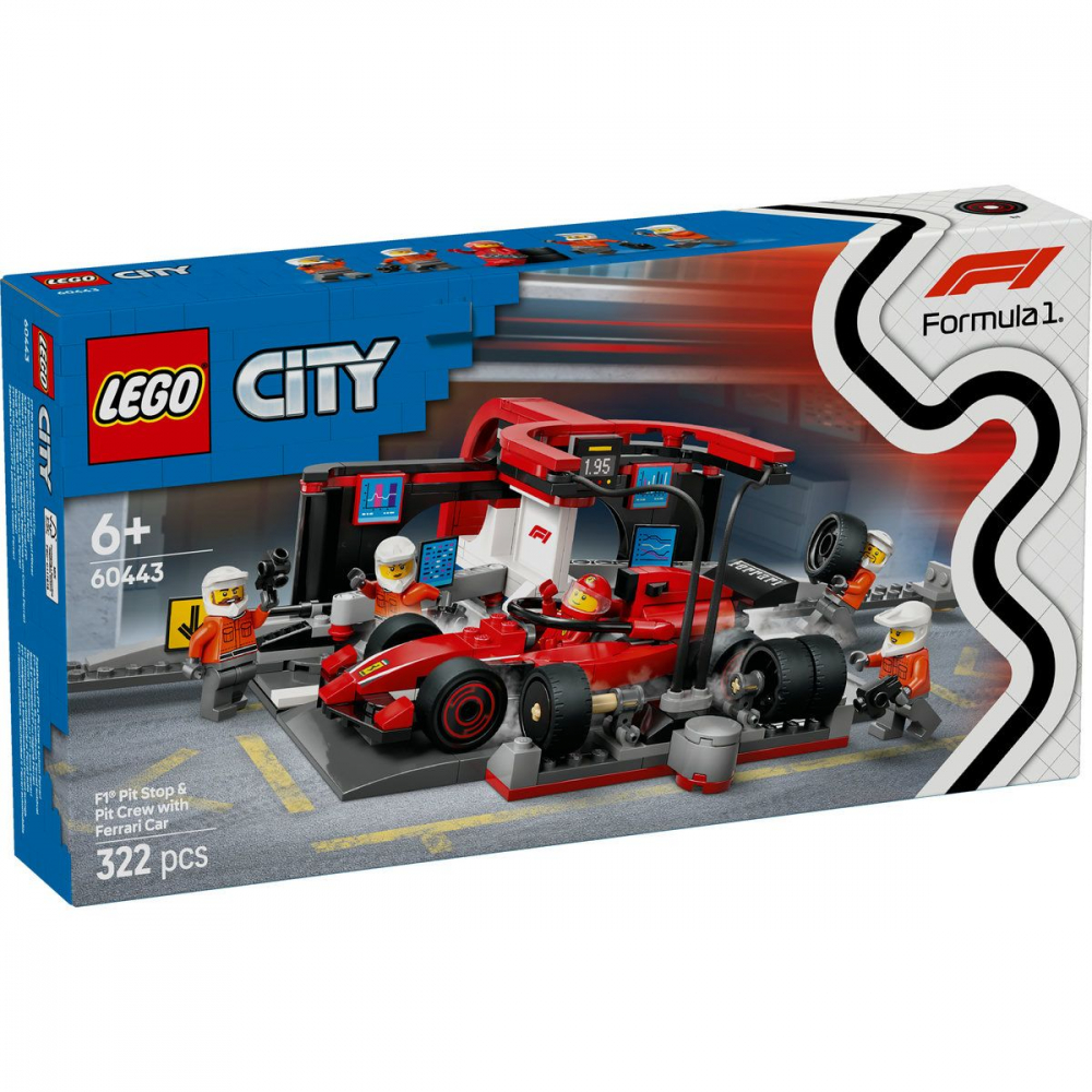 LEGO CITY BOXA SI MECANICI F1 CU MASINA FERRARI 60443 [1]