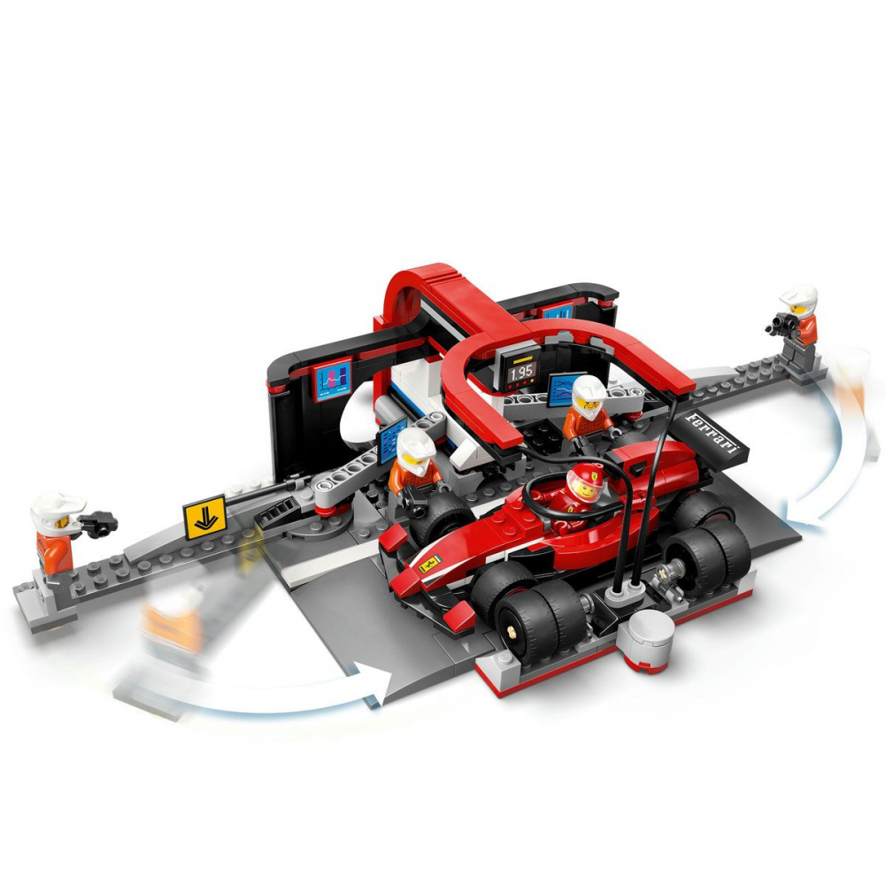 LEGO CITY BOXA SI MECANICI F1 CU MASINA FERRARI 60443 [4]
