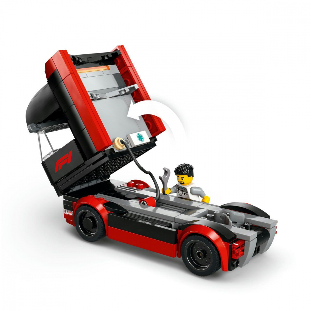 LEGO CITY CAMION F1 CU MASINILE F1 RB20 SI AMR24 60445 [5]