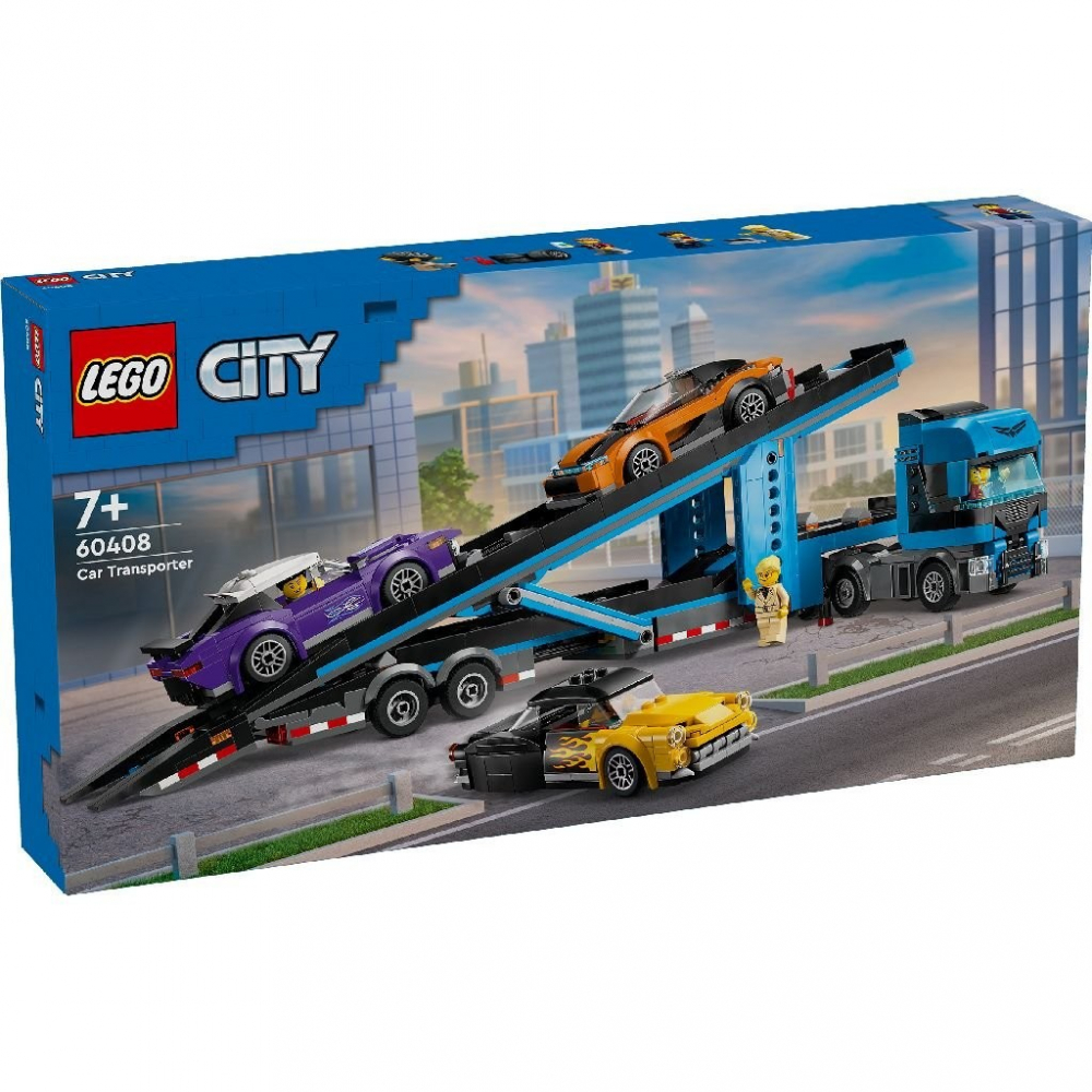 LEGO CITY CAMION TRANSPORTOR DE MASINI SPORT 60408 [1]
