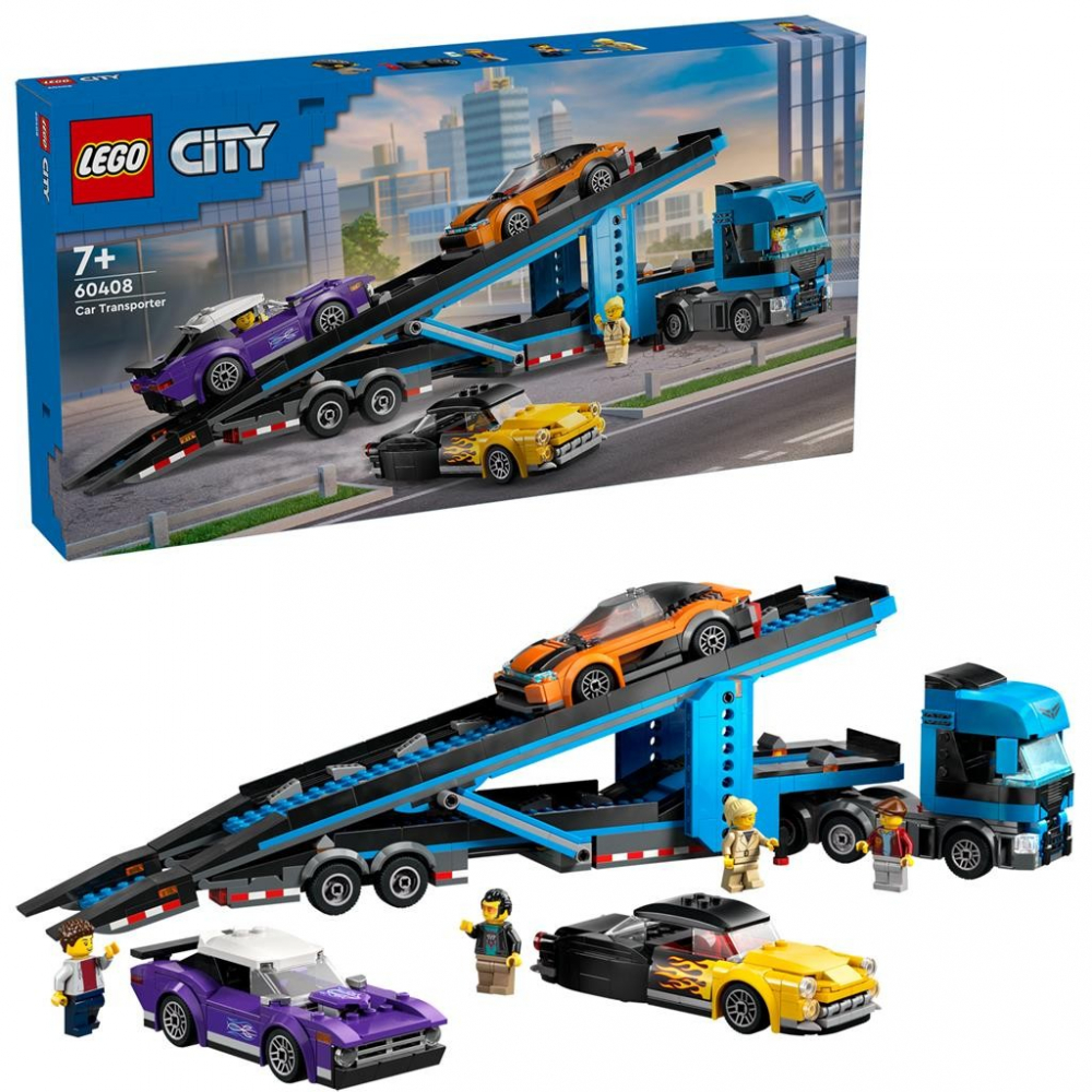 LEGO CITY CAMION TRANSPORTOR DE MASINI SPORT 60408 [6]