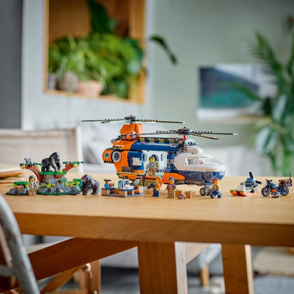LEGO CITY ELICOPTERUL UNUI EXPLORATOR AL JUNGLEI LA TABARA DE BAZA 60437 [5]