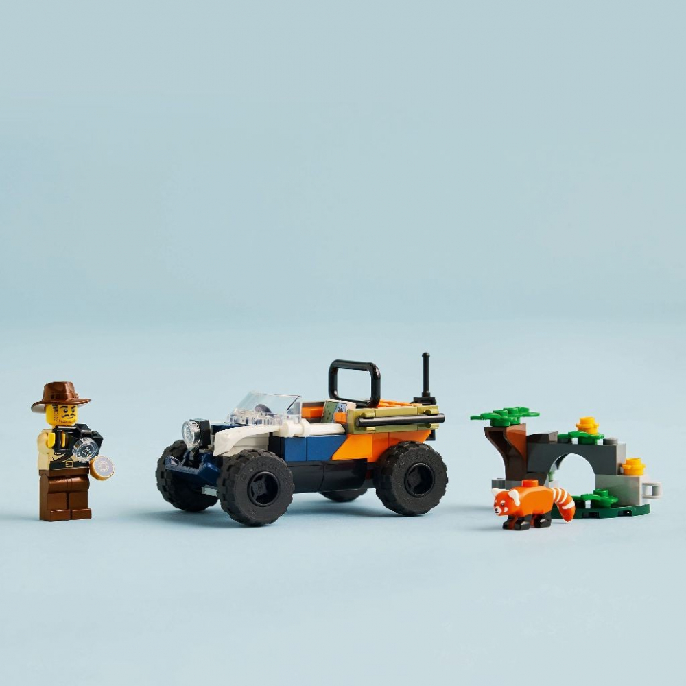 LEGO CITY EXPLORATOR AL JUNGLEI PE ATV PE URMELE UNUI PANDA ROSU 60424 [5]