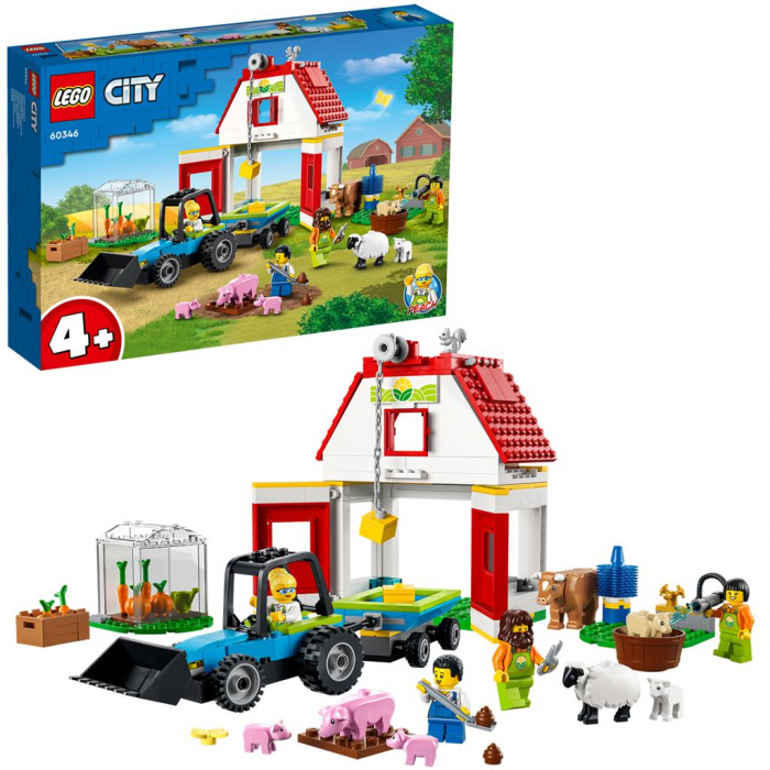 LEGO City Farm Hambar și Animale de Fermă 60346  [5]