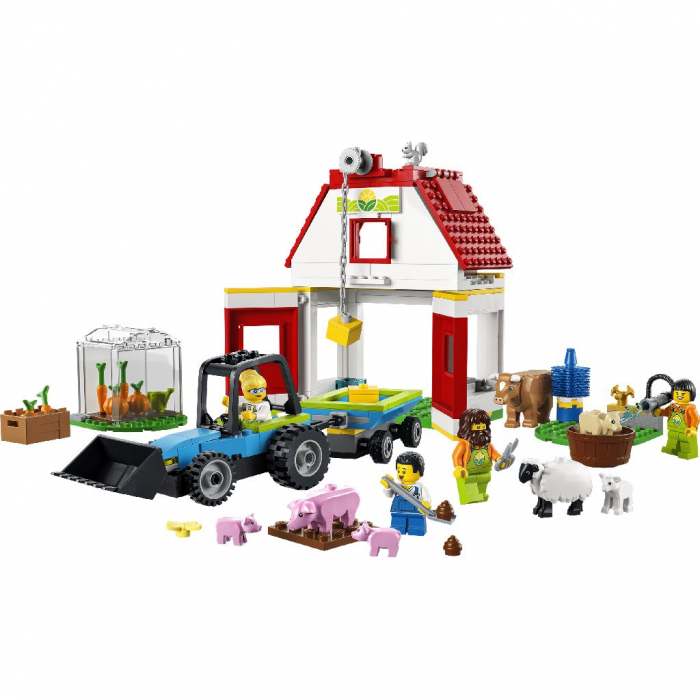 LEGO City Farm Hambar și Animale de Fermă 60346  [2]