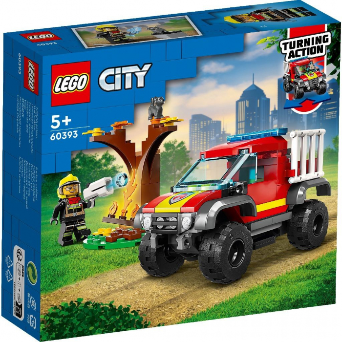 Lego city masina de pompieri 4x4 60393