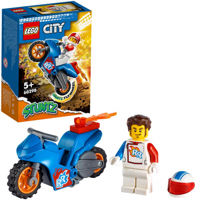 LEGO CITY MOTOCICLETA DE CASCADORIE-RACHETA 60298 [8]