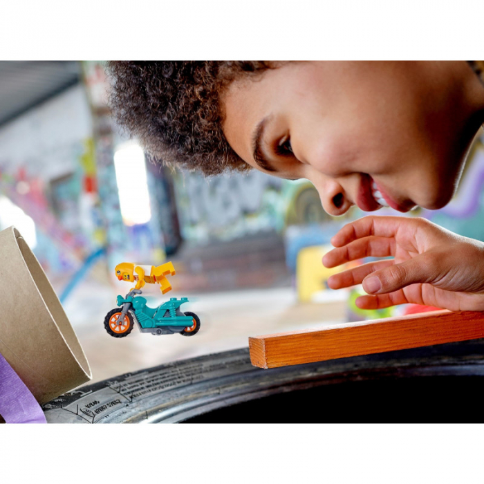 LEGO City Motocicleta de Cascadorii cu Gaina 60310 [4]