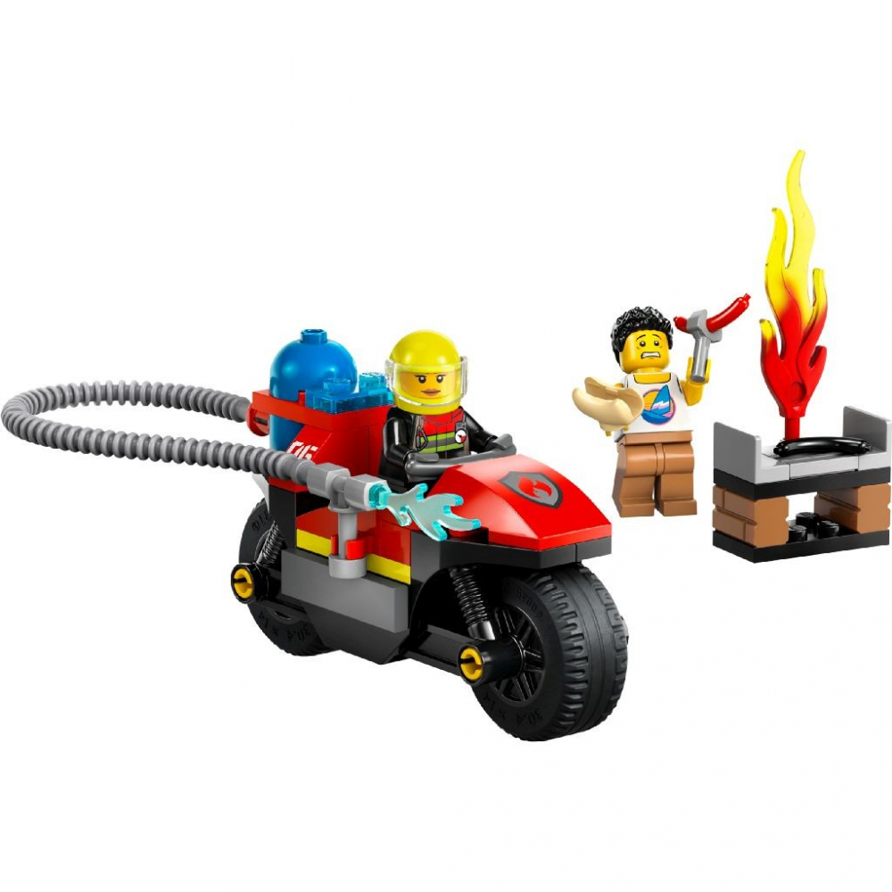 Lego City Motocicleta De Pompieri 60410 [2]