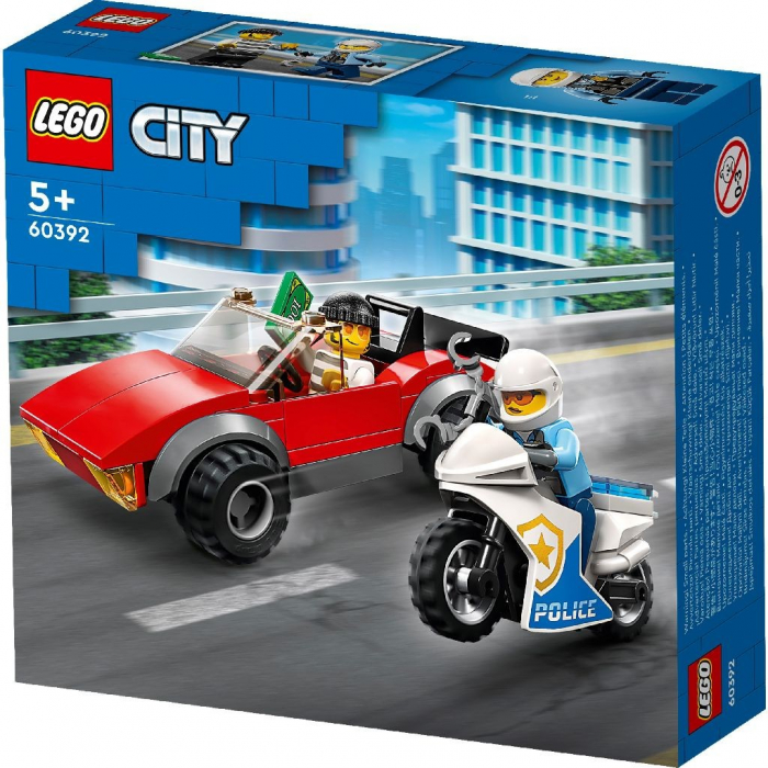 Lego city politist pe motocicleta in urmarirea unei masini 60392 [5]