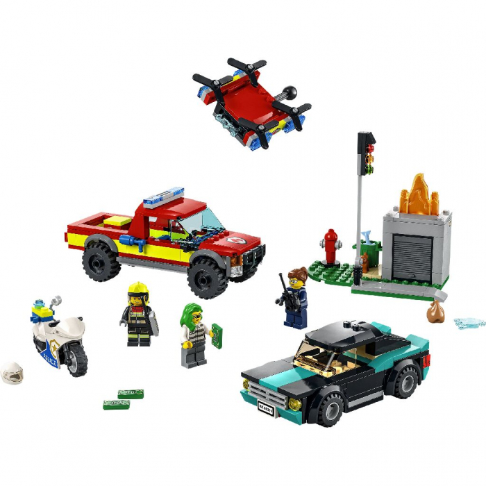 LEGO City Stingere de Incendiu și Urmărire Polițistă 60319 |  [2]