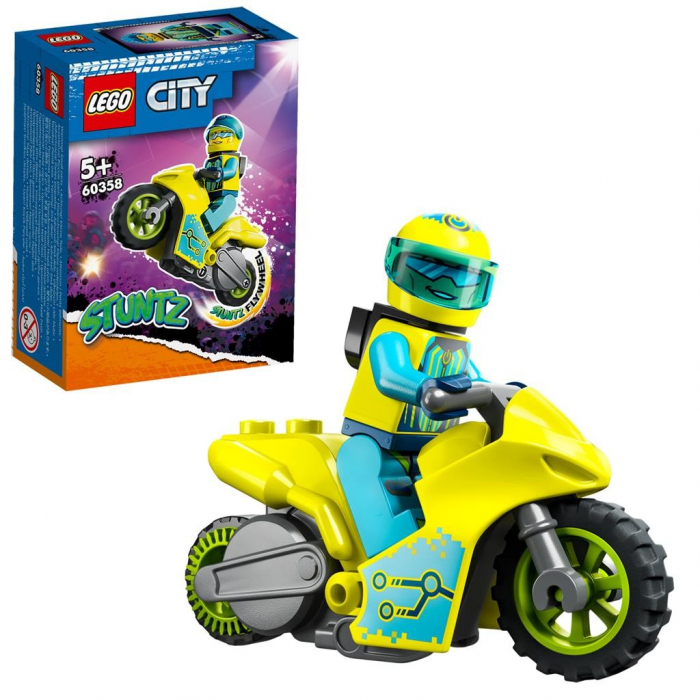 LEGO City Stuntz Motocicleta de Cascadorie Cibernetică 60358 [6]