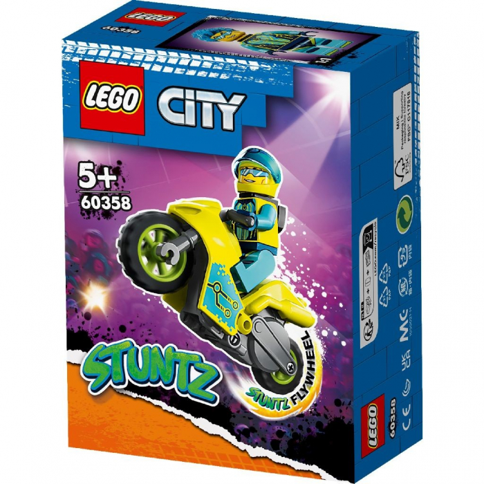 LEGO City Stuntz Motocicleta de Cascadorie Cibernetică 60358 [5]