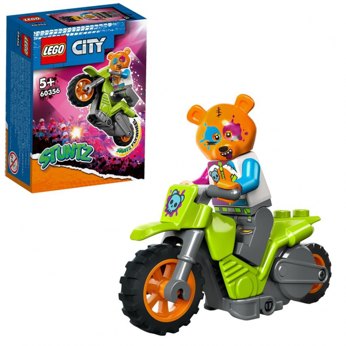LEGO City Stuntz Motocicleta de Cascadorie cu Urs 60356 [6]