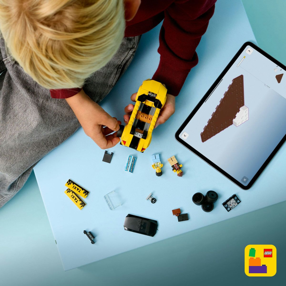 LEGO CITY TAXI GALBEN 60487 [4]