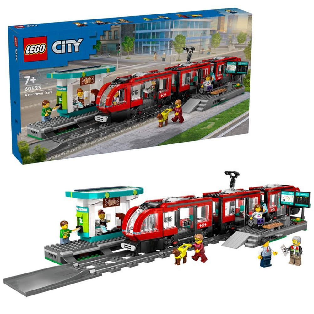 LEGO CITY TRAINS STATIE SI TRAMVAI IN CENTRUL ORASULUI 60423 [3]