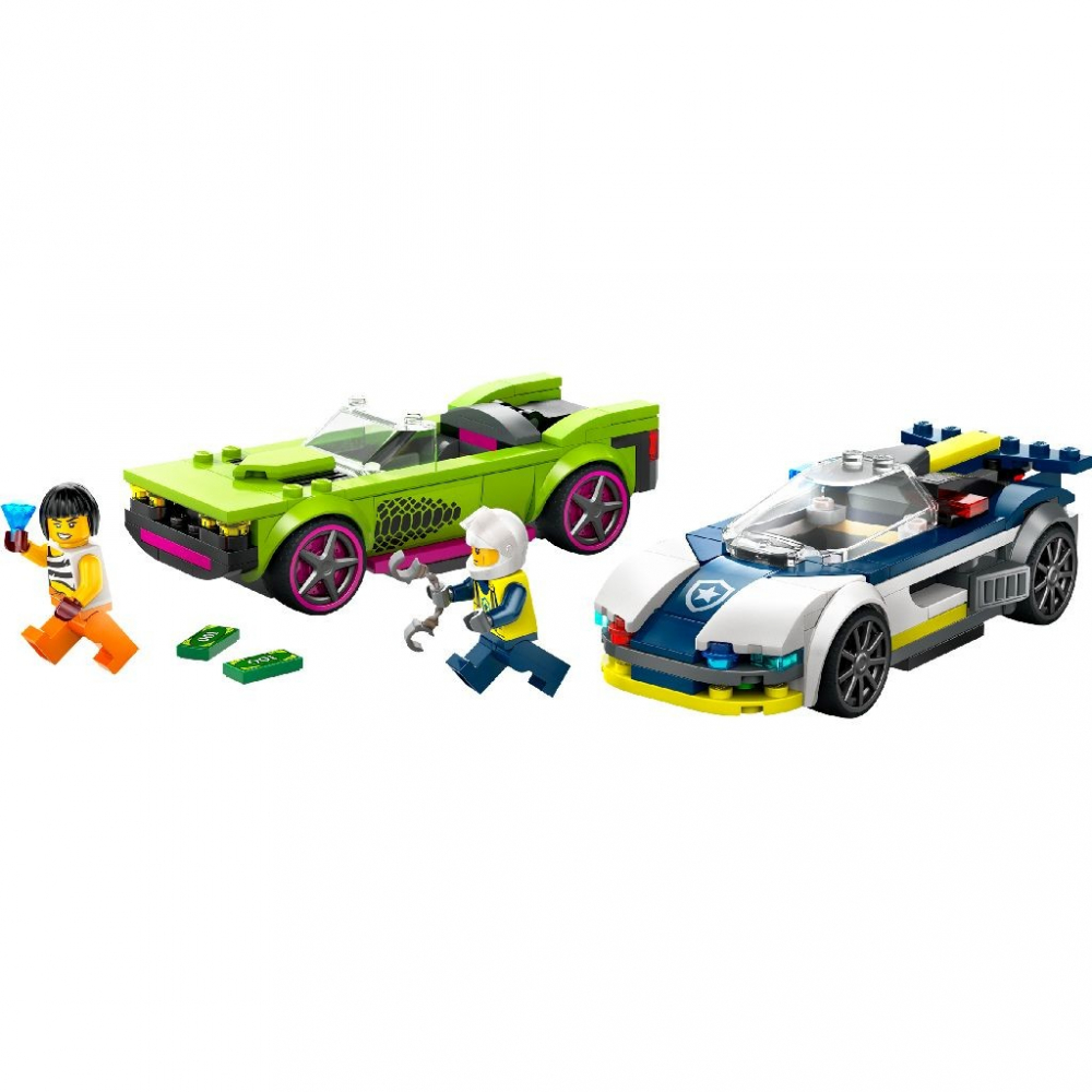 Lego City Urmarire Cu Masina De Politie Si Masina Puternica 60415 [2]
