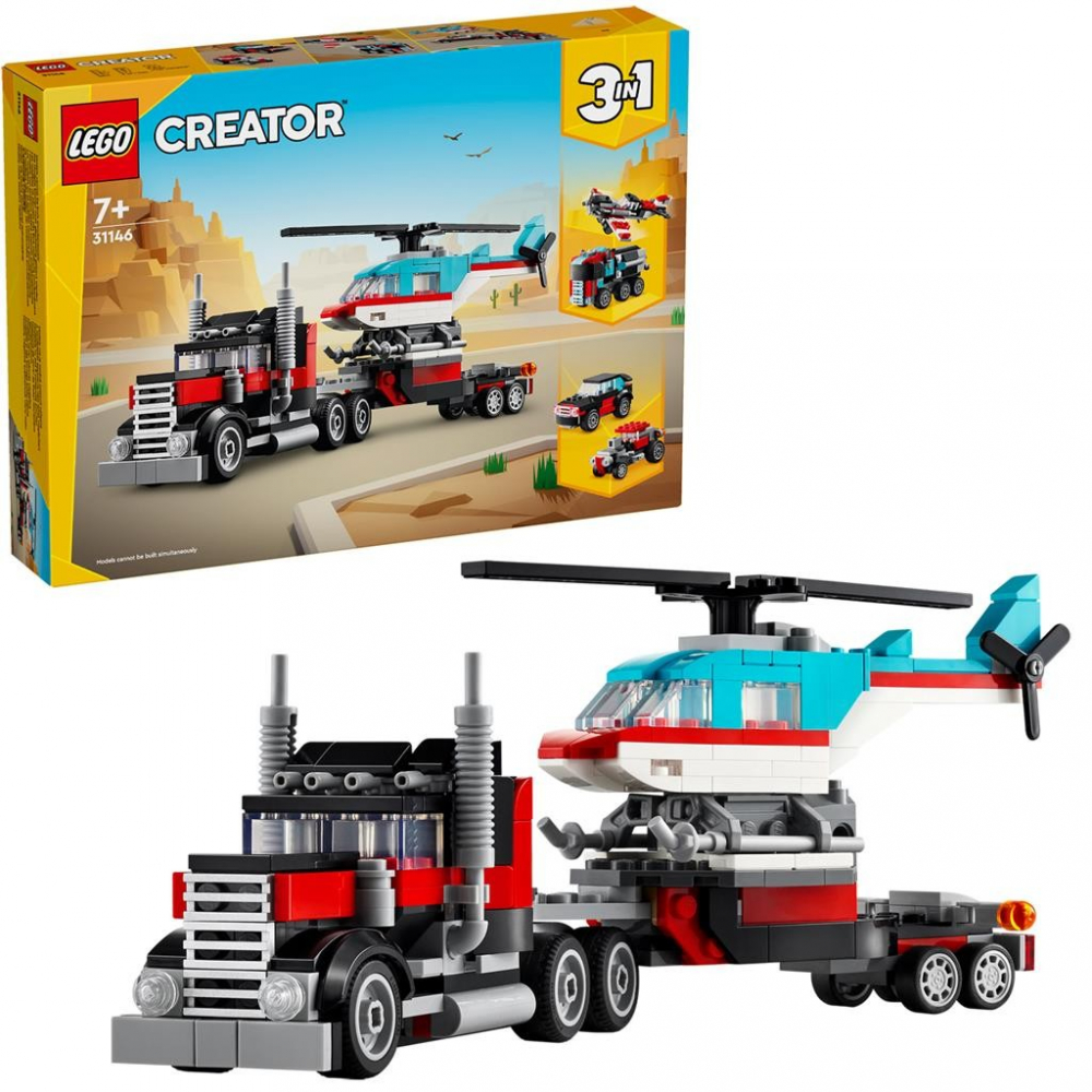 Lego Creator 3In1 Camioneta Platforma Cu Elicopter 31146 [6]