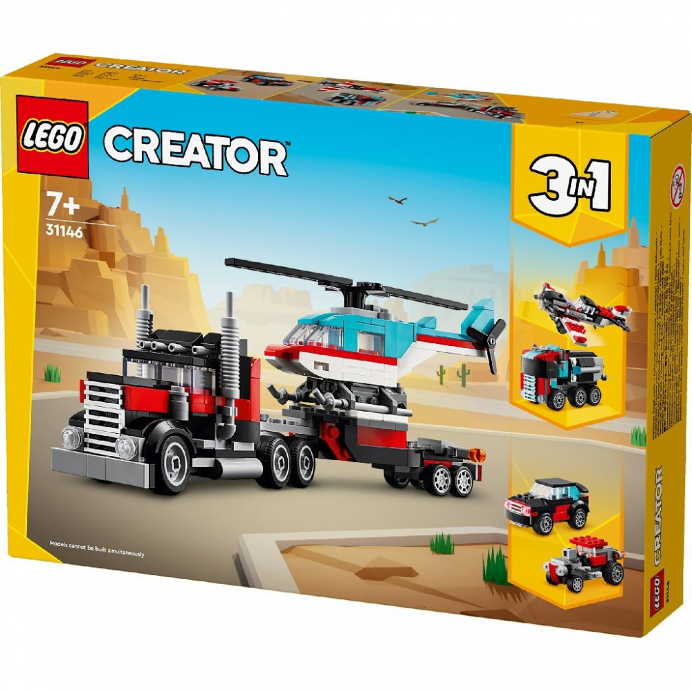 Lego Creator 3In1 Camioneta Platforma Cu Elicopter 31146 [5]