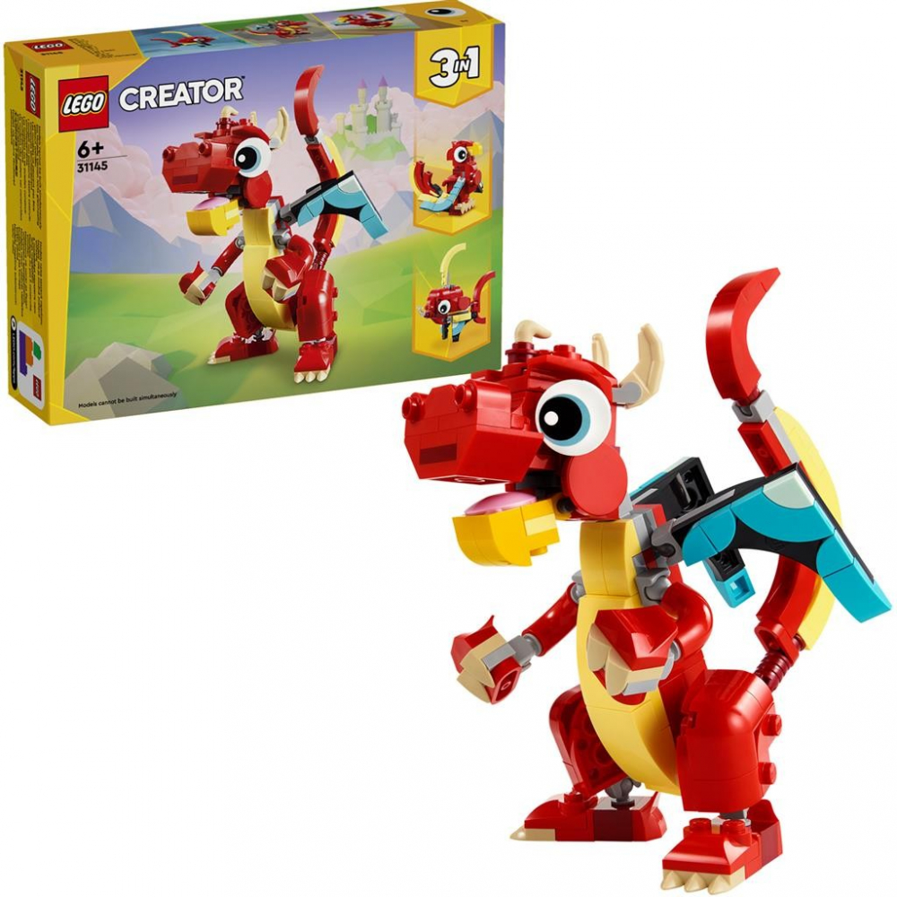 Lego Creator 3In1 Dragon Rosu 31145 [6]