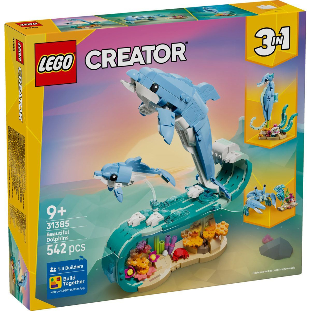 LEGO CREATOR ANIMALE MARINE DELFINI SUPERBI 31385 [2]