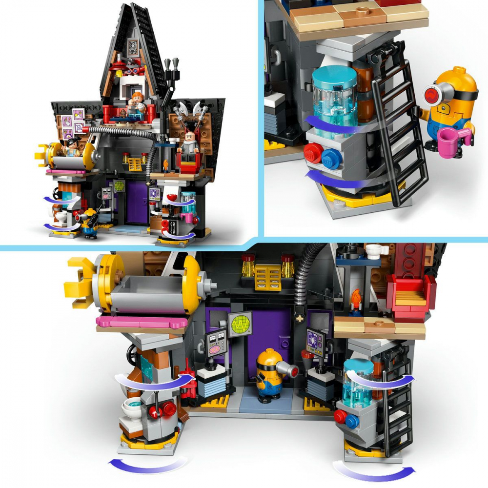 LEGO DESPICABLE ME4 RESEDINTA DE FAMILIE A LUI GRU SI A MINIONILOR 75583 [8]