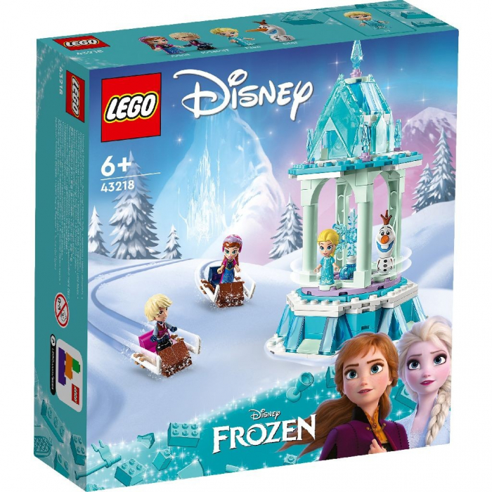 LEGO Disney Princess Caruselul Magic al Annei si al Elsei 43218