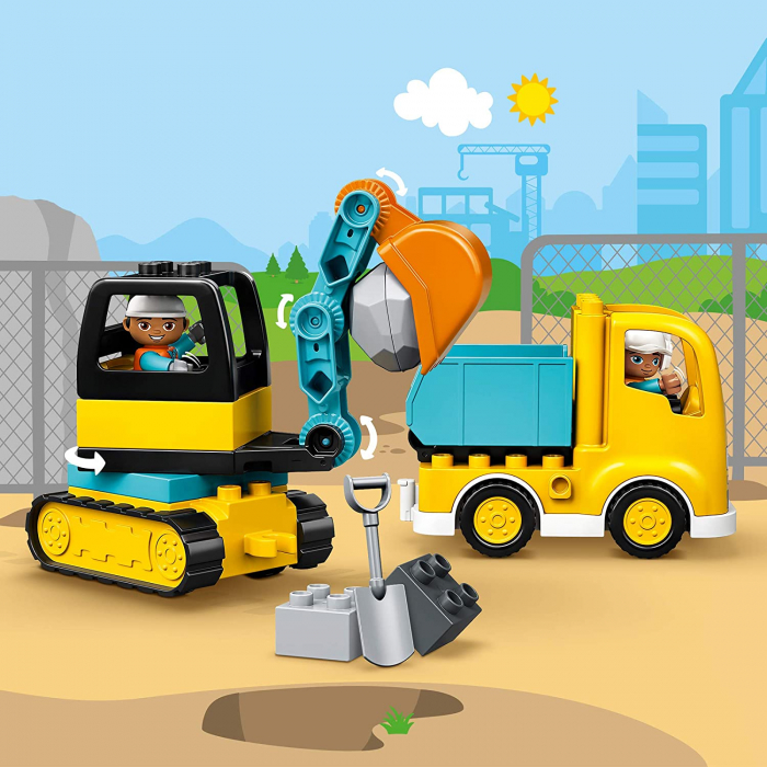 LEGO DUPLO Camion și Excavator pe Senile 10931 [8]