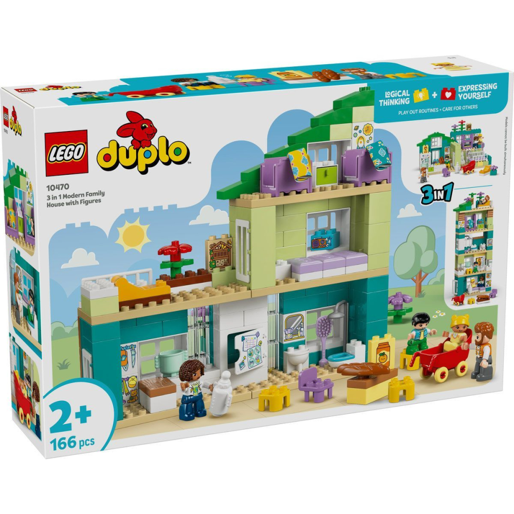 LEGO DUPLO CASA MODERNA DE FAMILIE 3 IN 1 CU FIGURINE 10470 [2]