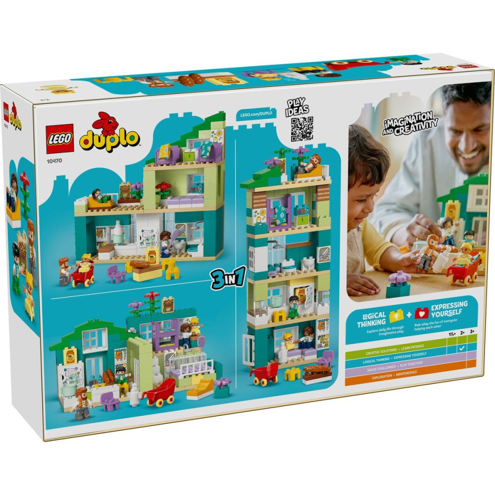 LEGO DUPLO CASA MODERNA DE FAMILIE 3 IN 1 CU FIGURINE 10470 [10]