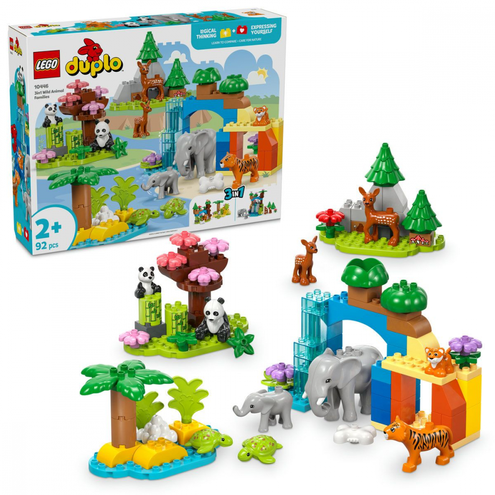 LEGO DUPLO FAMILII DE ANIMALE SALBATICE 3 ÎN 1 10446 [2]