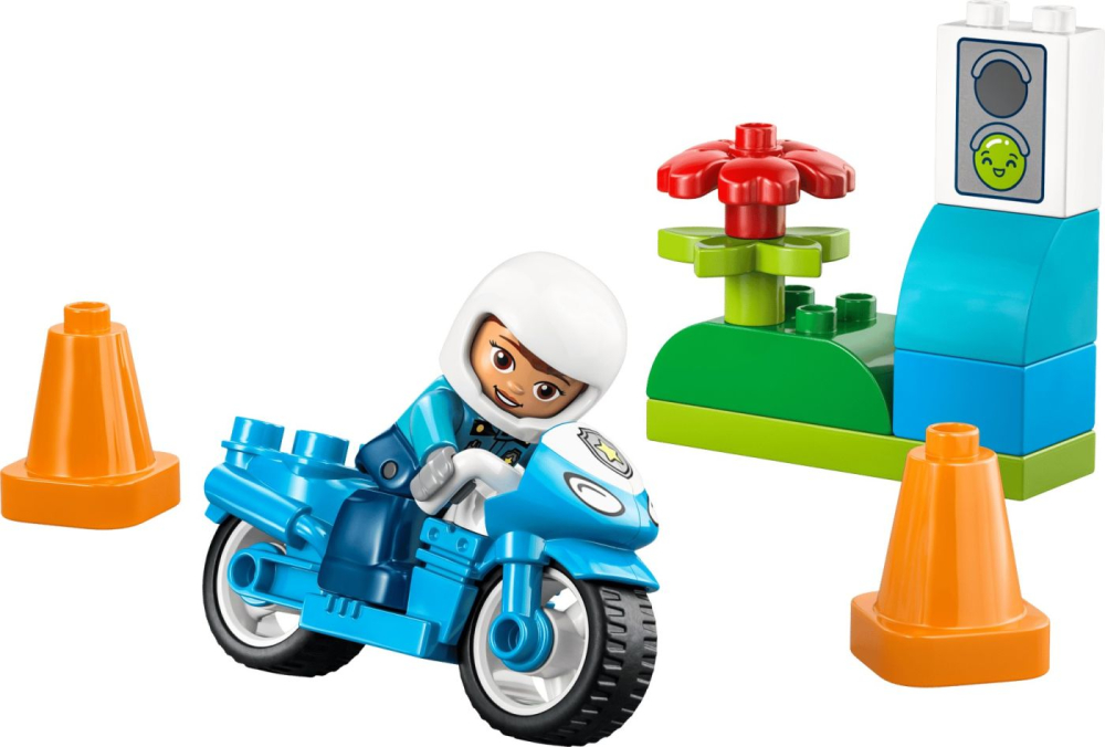 LEGO DUPLO MOTOCICLETA ALBASTRA DE POLITIE 10471 [3]